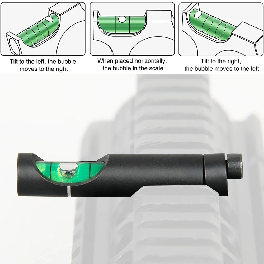 Hunting Spirit Bubble Level Optical Scope Mounts for 11mm/20mm Picatinny Rail Rifel Scope Leveling Tool Kit Hunting Accessories