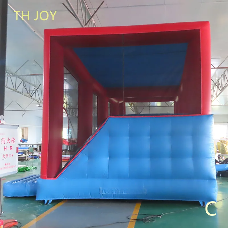 10x4x3m high kids adults Interactive Run Wipe-Out Games, Inflatable Wipeout Jumper Ball Challenge Games