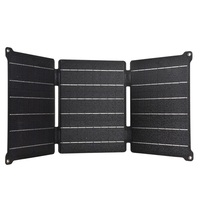BUHESHUI 21W/5V/9V/12V  ETFE Solar Panel  Foldable Portable Solar Charger With Dual USB/DC Output Outdoor Solar Bag Waterproof