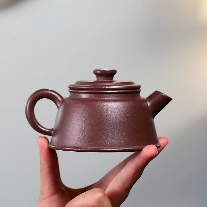 Yixing Fish Cover Purple Clay Pot Raw Ore Purple Mud Tea Teapot Kung Fu Tea Set 190cc