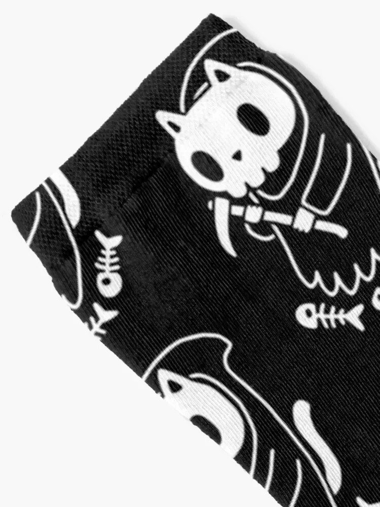 Reaper Cat Socks sheer men cotton high quality custom sports valentine gift ideas Socks Male Women's