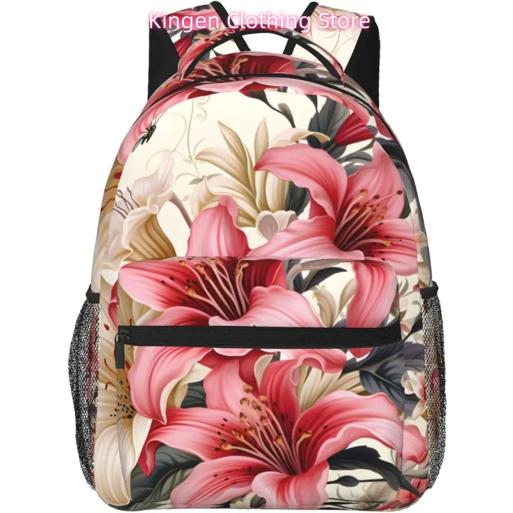 

Легкий рюкзак для ноутбука Butterfly Hundred Flowers, легкий многоцелевой дорожный повседневный рюкзак унисекс, студенческие рюкзаки для