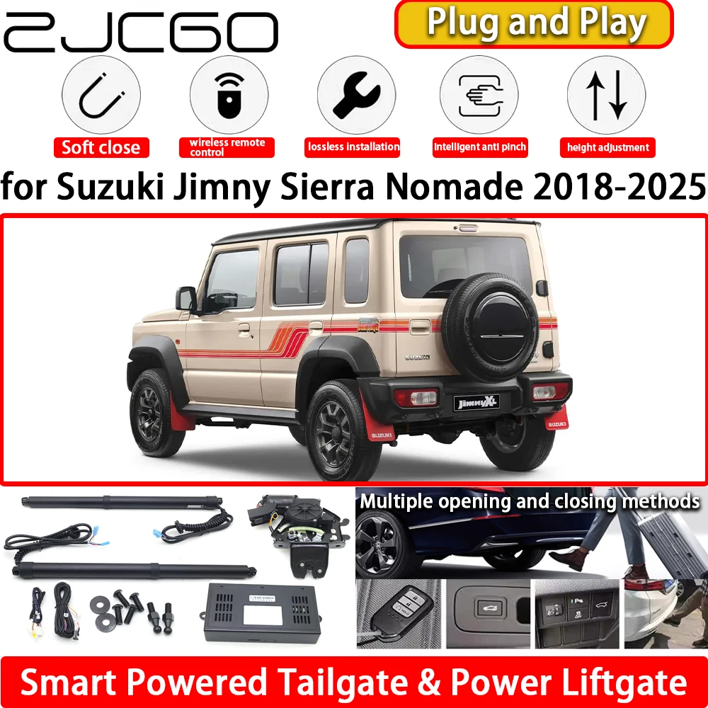 

ZJCGO for Suzuki Jimny Sierra Nomade 2018-2025 OEM Automatic Electric Powered Tailgate Power Liftgate Tail Gate Lift Kit System