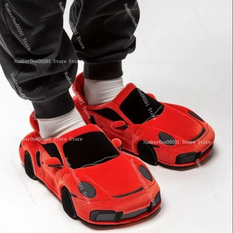 Applicable to porsche plush slippers Racing BMW Racing plush slippers toy