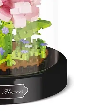 

Christmas gift Micro Flower Building Blocks Mini Bricks Particles Eternal Life Flowers Home Decoration Assembling Puzzle Toy kid