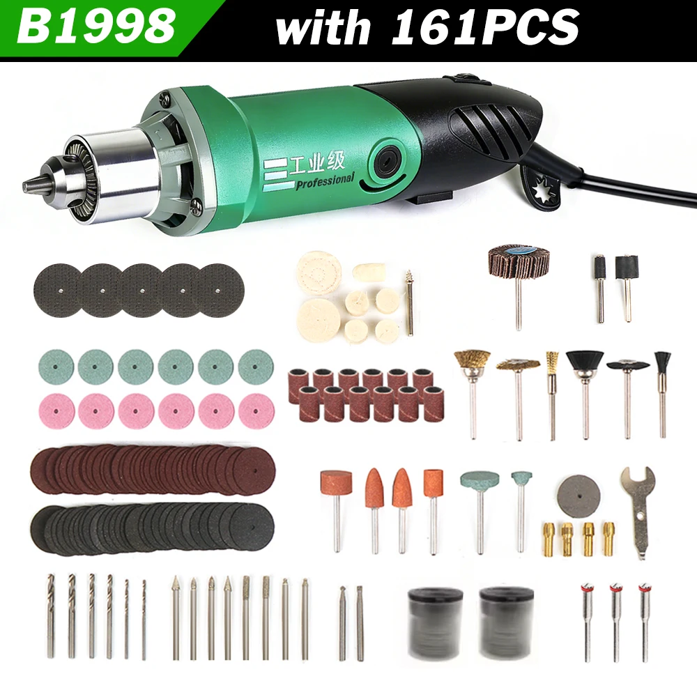 480W Mini Elektrische Slijpmachine Graveermachine Polijstmachine Houtbewerking Rotatiegereedschapset met variabele snelheid voor Dremel Mini Boormachine