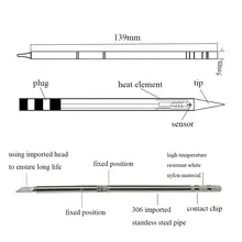 T12 Iron Tips for Hakko FX951 #4