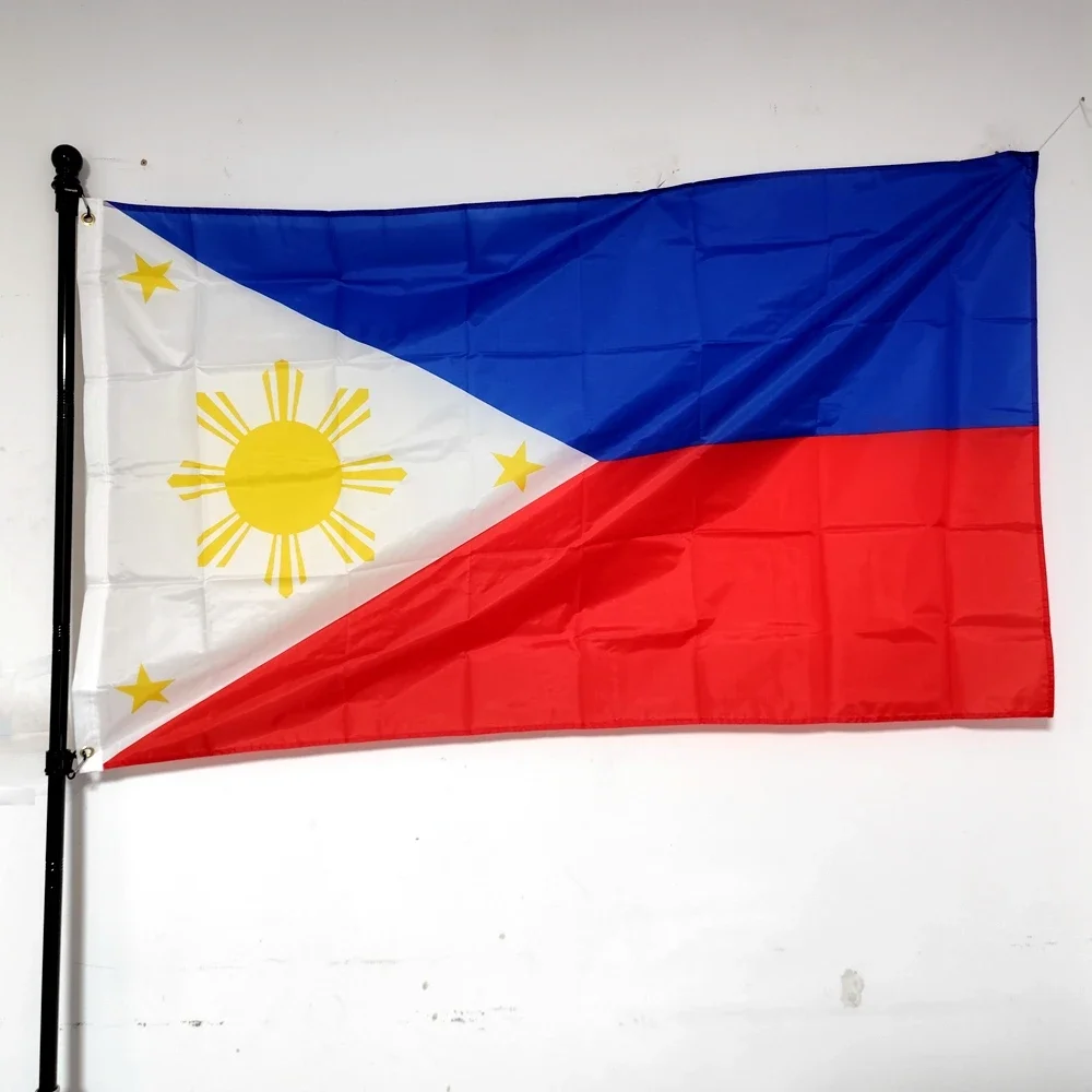 

Philippine Flag 90x150cm - Large Polyester, National Banner for Outdoor/Indoor Hanging, Durable with Brass Grommets Decorations