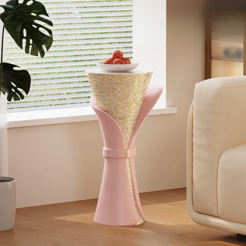 Side few auspicious cloud pattern bedside table living room bedroom small side table