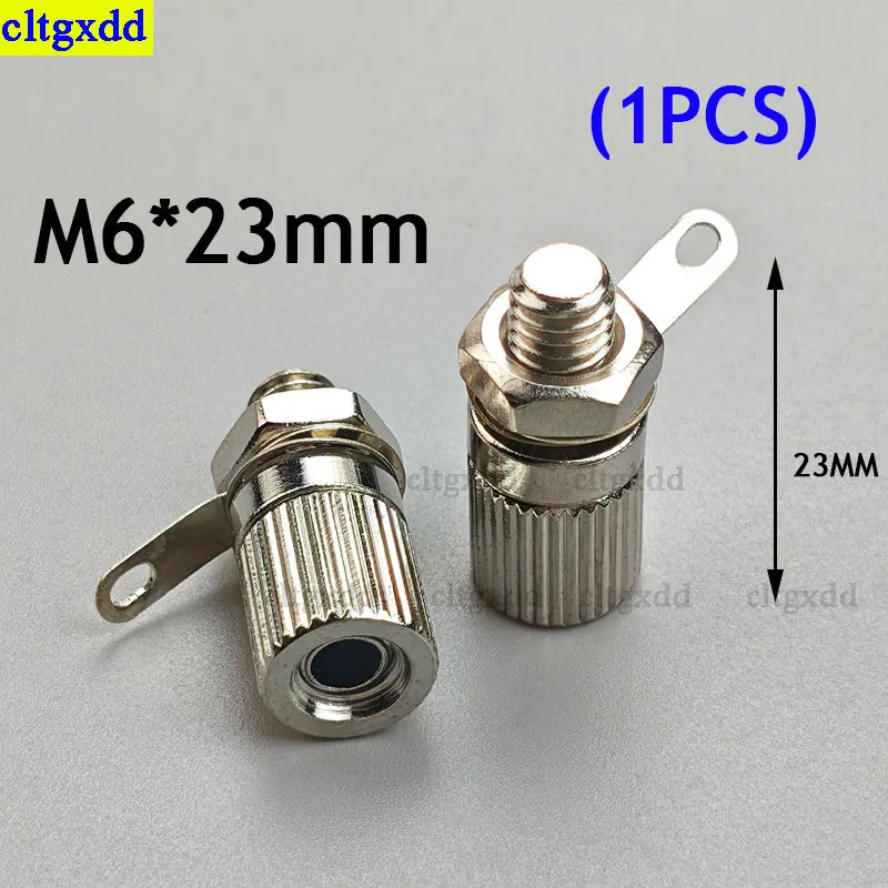 Cltgxdd 1piece copper-nickel/gold-plated terminal block M4 M5 M6 M8 loudspeaker amplifier high-current terminal 4mm banana co