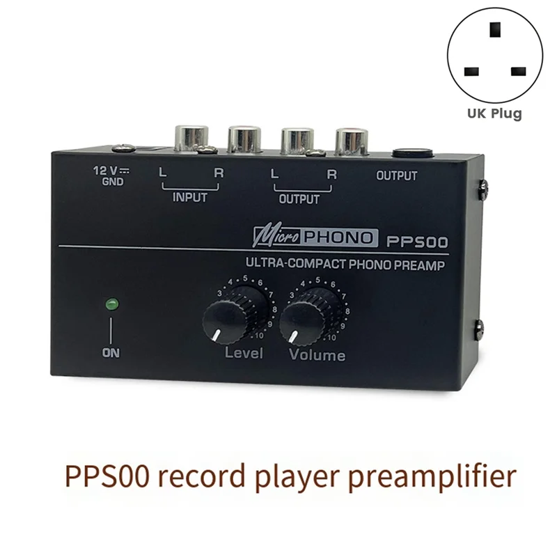 ممتاز-PP500 مشغل تسجيل المضخم الفينيل القرص الدوار مكبر للصوت المضخم القرص الدوار التحكم في مستوى الصوت مكبر للصوت المملكة المتحدة التوصيل