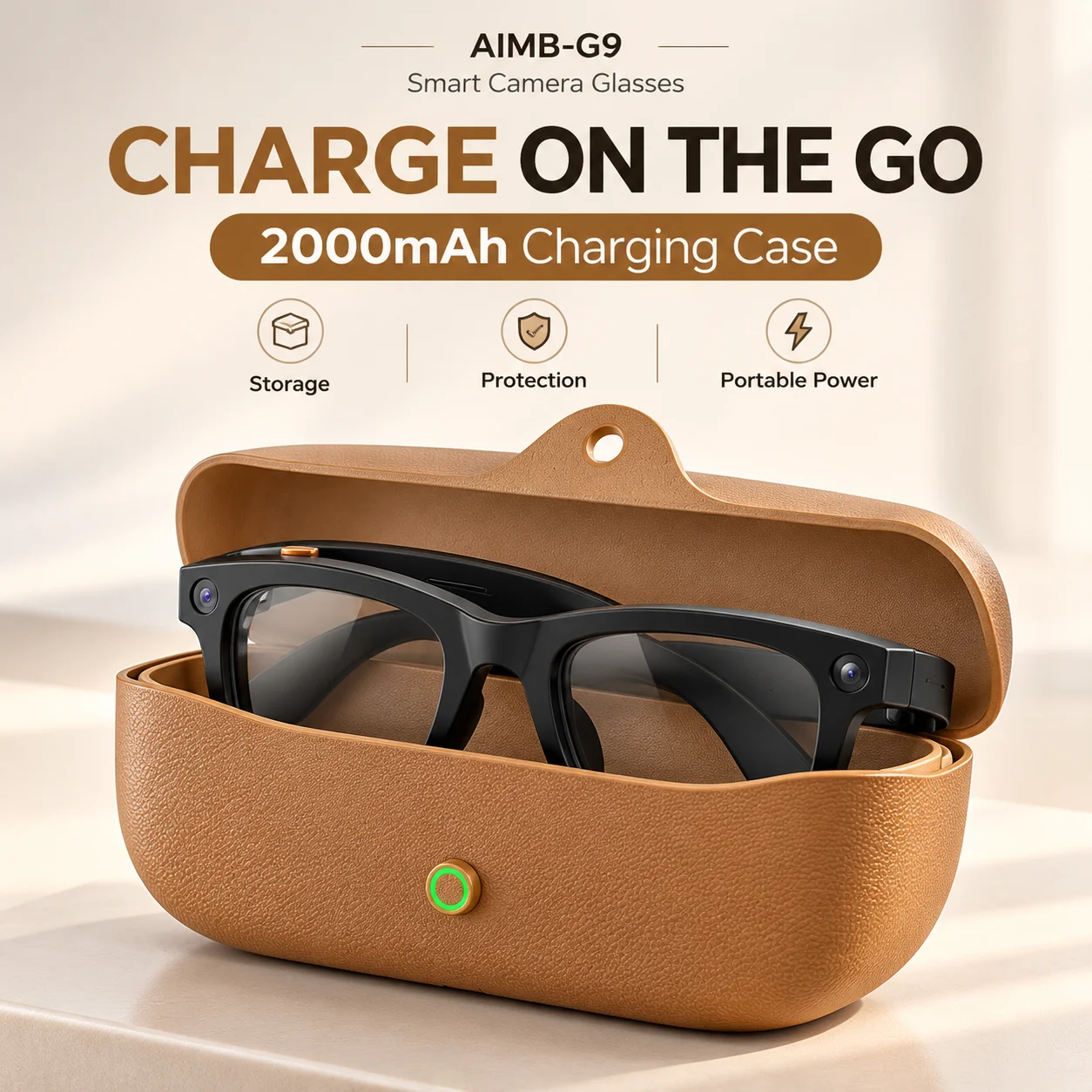 Inteligentne okulary AIBM-G9 z – Smart Glasses Camera Video Recording 1080P recenzja i cena
