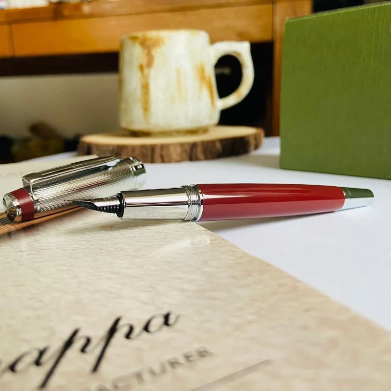 

Перьевая ручка Benovel, металлическая, с иридиевым золотым покрытием, ручная полировка, перо F 0,5 мм, каллиграфическая ручка, роскошные канцелярские принадлежности Mb, ручки для письма