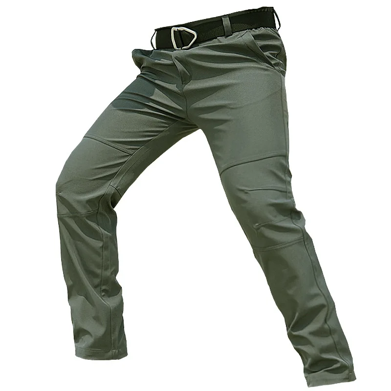 Pantalones militares de lana para hombre, ropa de trabajo impermeable, resistente al viento, para senderismo, caza