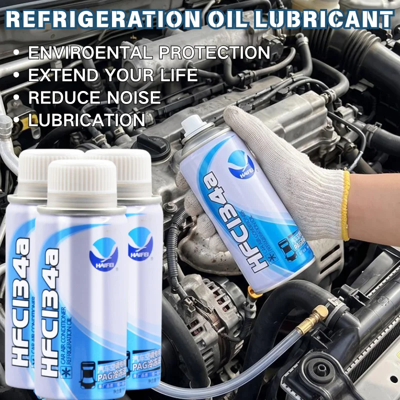1/2/5PCS Refrigeration Oil Lubricant Special For Car Truck Improve Cooling Efficiency Vehicle Auto AC System Care Fluid