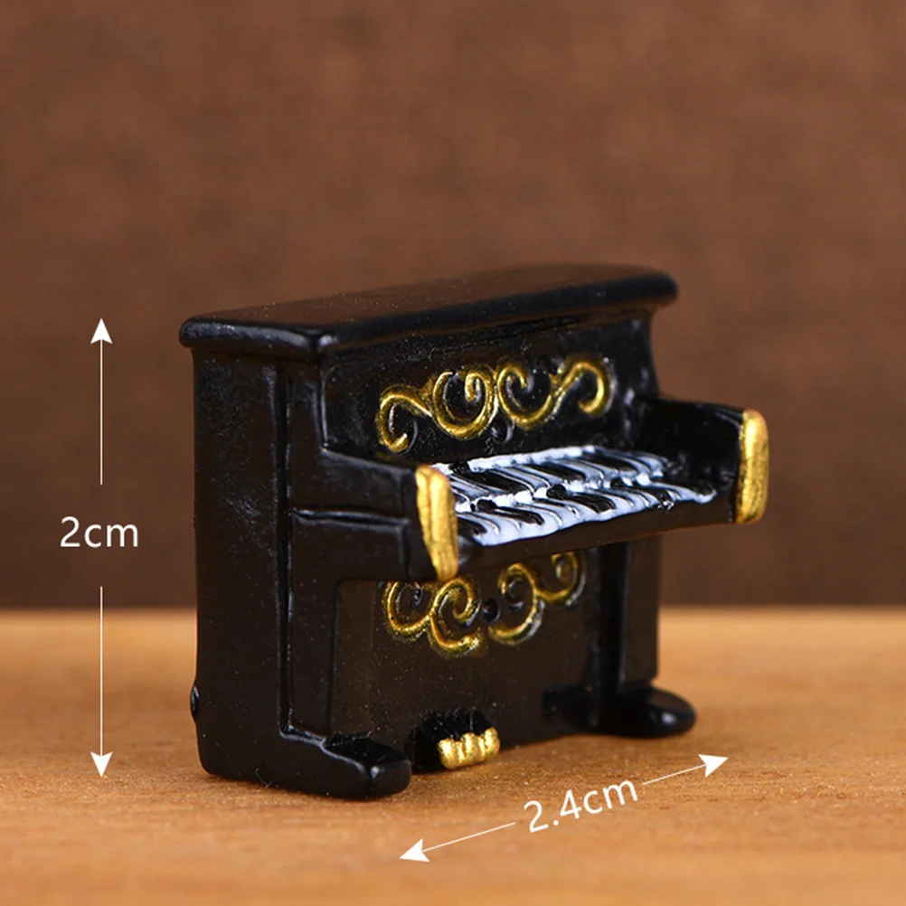

10 шт., ретро винтажные мини-украшения из смолы, домашнее украшение, фортепиано, граммофон, радиокамера, настольный реквизит для фотосессии