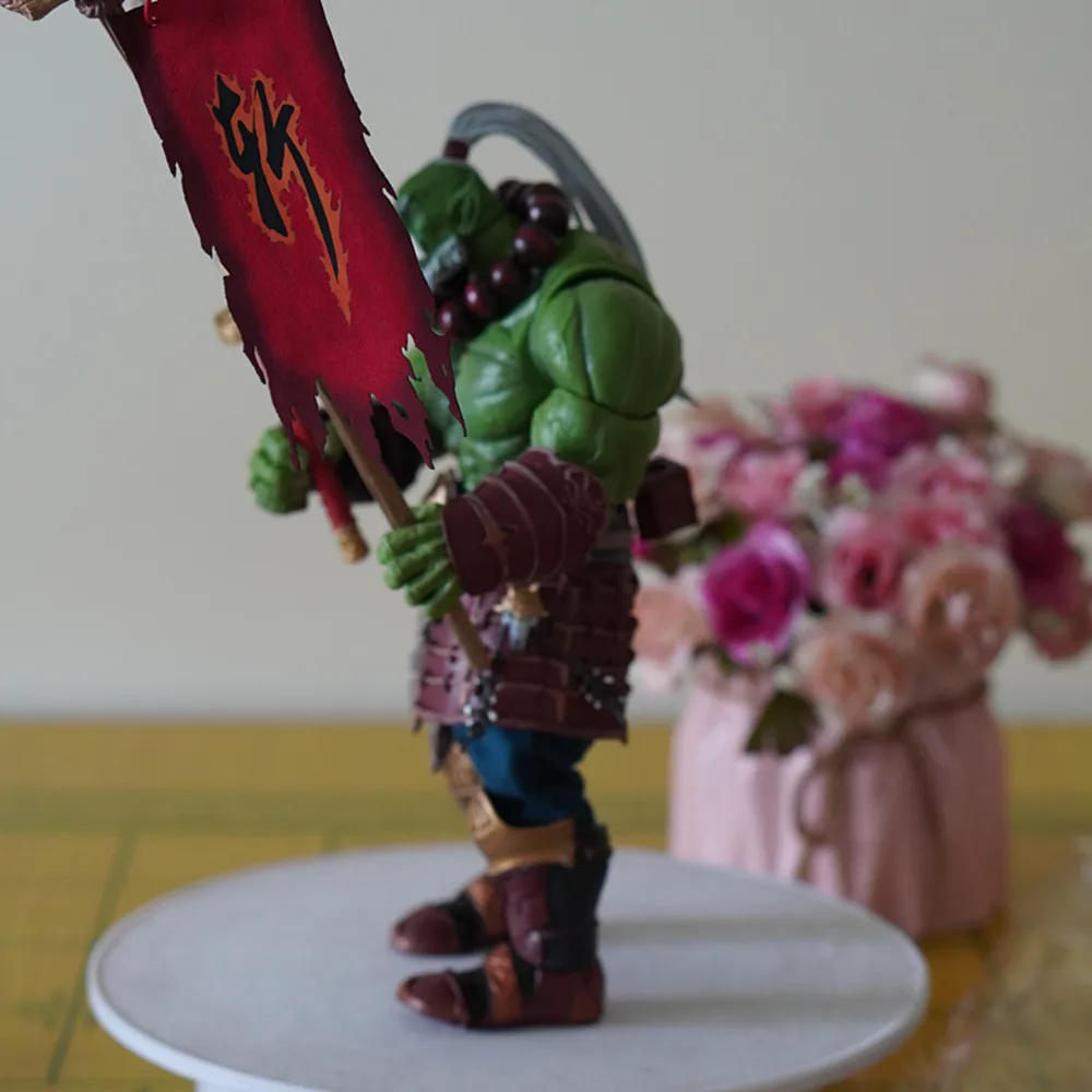 21cm World Of Warcraft Orc Figure Blade Master Figures World Of Warcraft Guardian Of The Horde Model Collection Decora Toys Gift - view 2