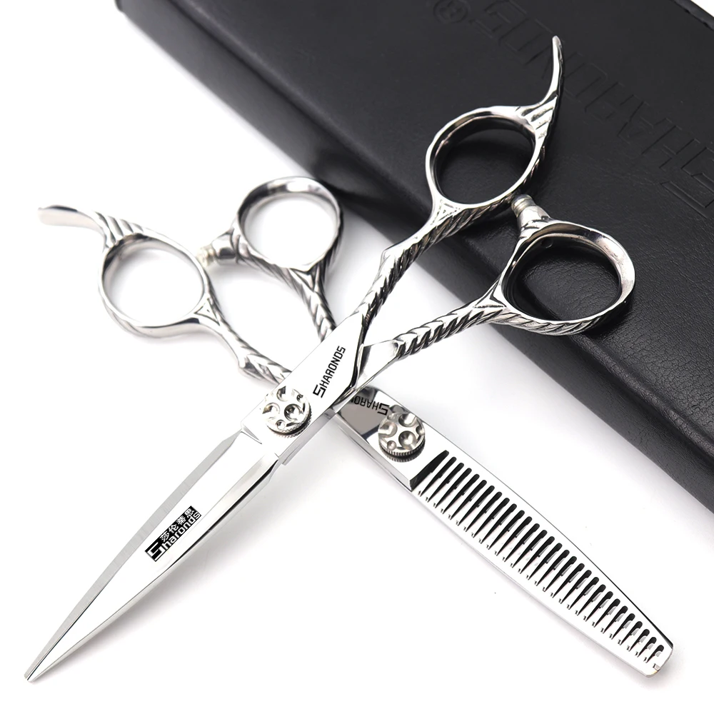 6-inch professional hair clipper, hair clipper set, flat scissors, fine teeth, hair clipper for hairdressers image 6