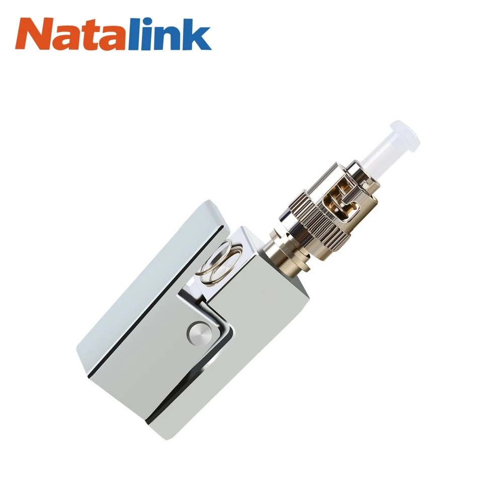 Natalink ST Bare Fiber Optic Adapter Simplex Fiber Connector for FTTH Red Light Pen Optical Power Meter OTDR ST Square Coupler