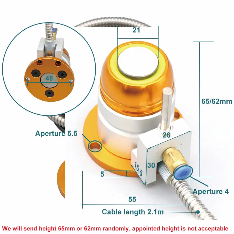 CNC 라우터 밀링 조각기용 자동 공구 센서, Mach3 Z 축 프로브, NC 자동 제로 체크 터치 플레이트