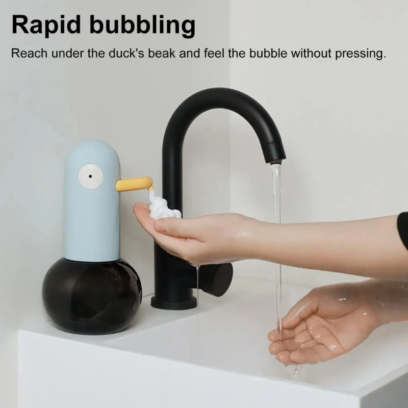 400ml high-precision sensor soap dispenser full-automatic sensing foam soap dispenser non-contact duck shaped soap dispenser