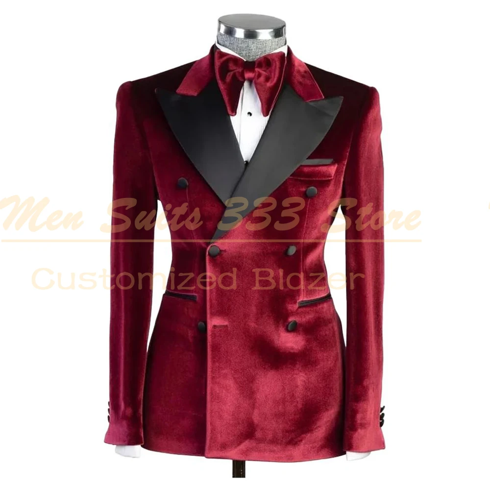 Dostosowane garnitury męskie Marynarka Moda Dwurzędowa Klapa zamknięta Slim Fit Odzież męska Luksusowa 2-częściowa marynarka Spodnie Kostium 2025