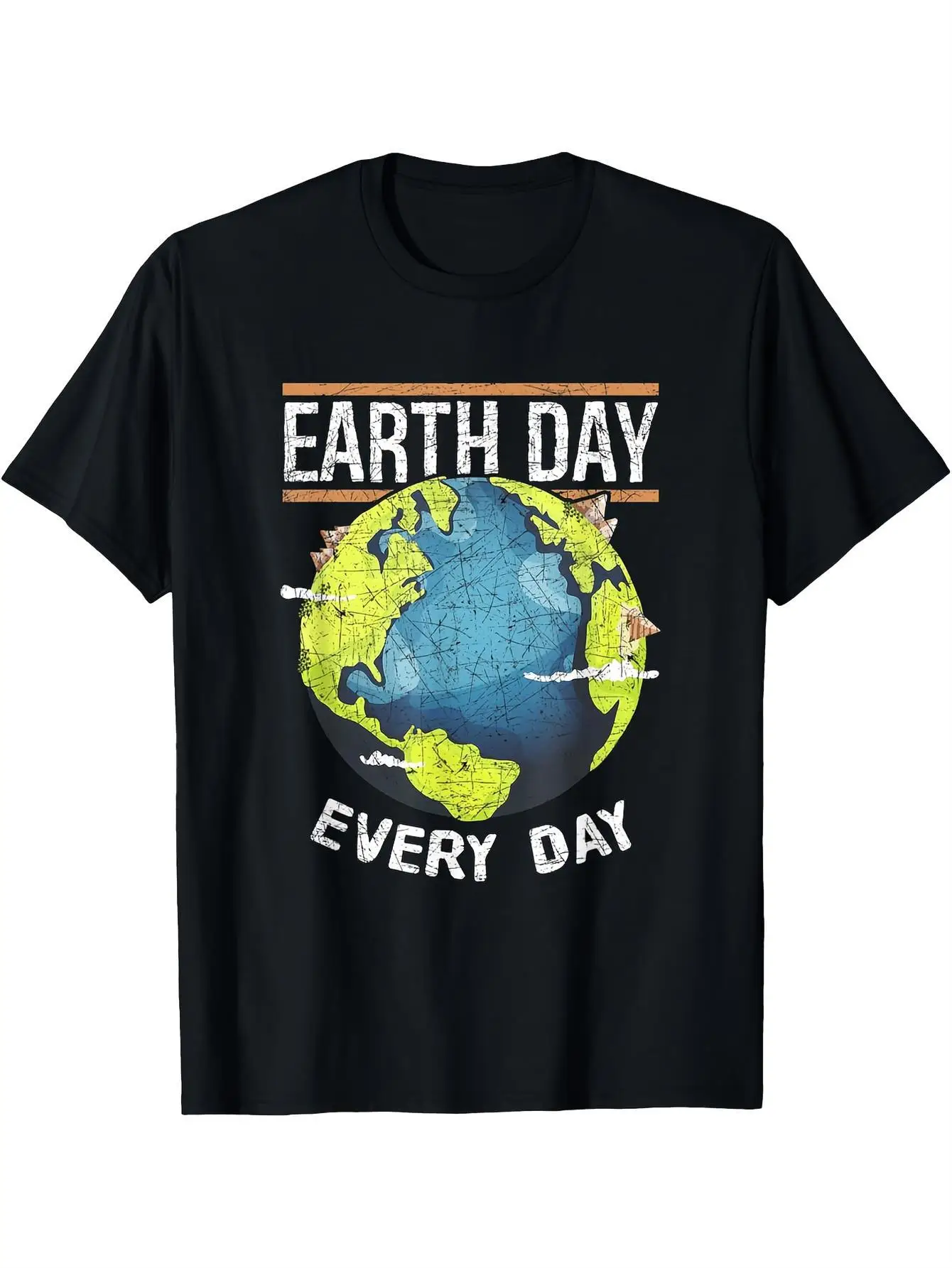 

2025 Summer Women's Environmentally Friendly Creative Printed T-shirt, comfortable, loose and breathable, suitable for shopping