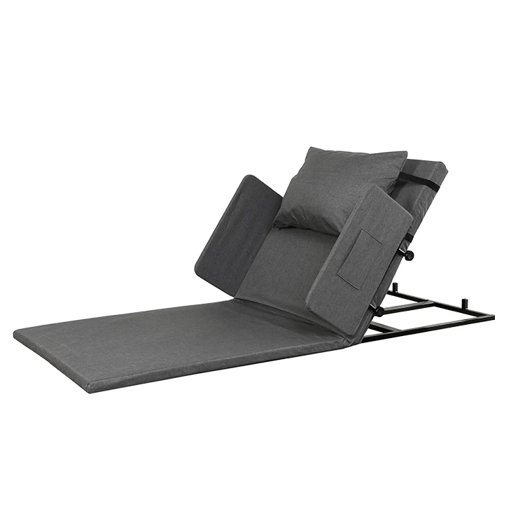 Electric Adjustable Bed Wedge Backrest Guardrail Foldable Lift Mattress For Bedridden Patients Modern Steel Frame Home Hotel Use