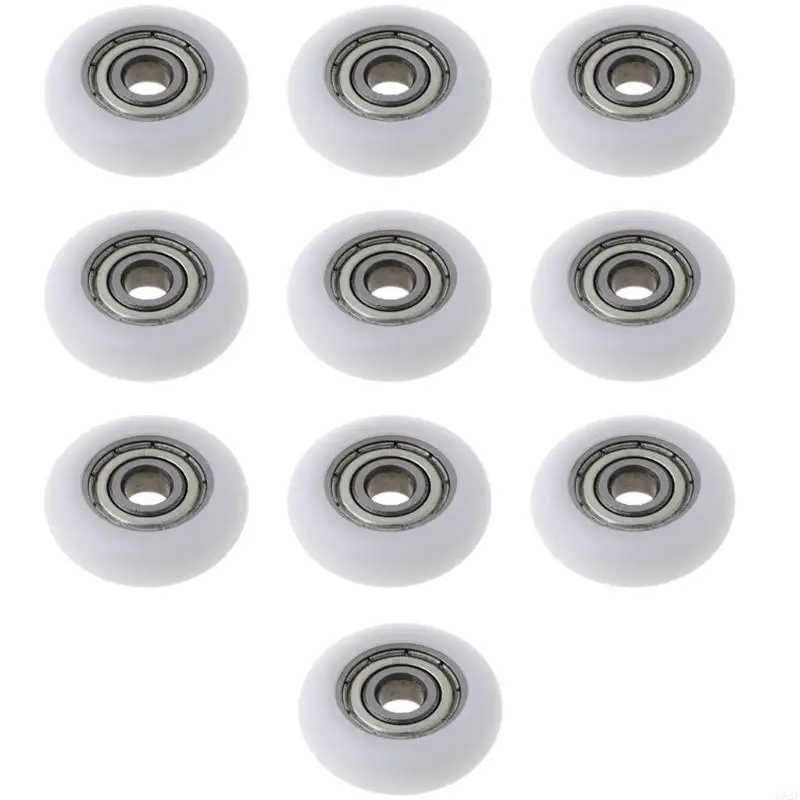 

652F 10 Pcs Sliding Conveyors Nylon Wheel Roller Pulley Shower Door Rollers Sliding Cabinet Pulleys Hardware Accessories