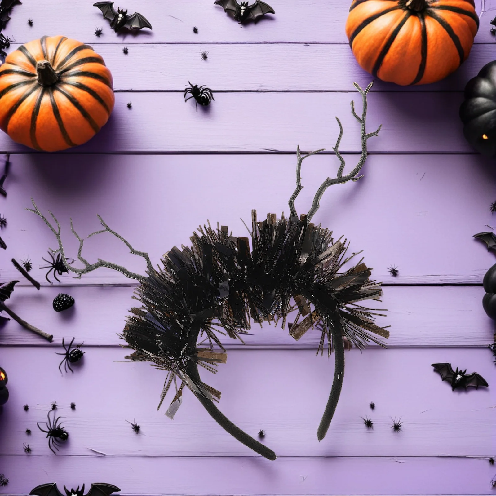 

4 Pcs Dead Branches Hairband Decor Halloween Gothic Style Headband Day of The Baroque Women's