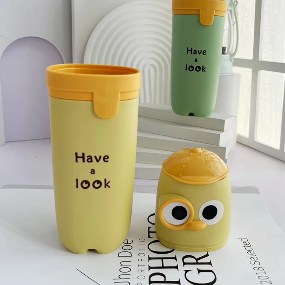 Plastic Tandpasta Opberg Cup Seal Ontwerp Waterdichte Cartoon Tandenborstel Case Mondwater Cup Stofdichte Tandenborstel Houder