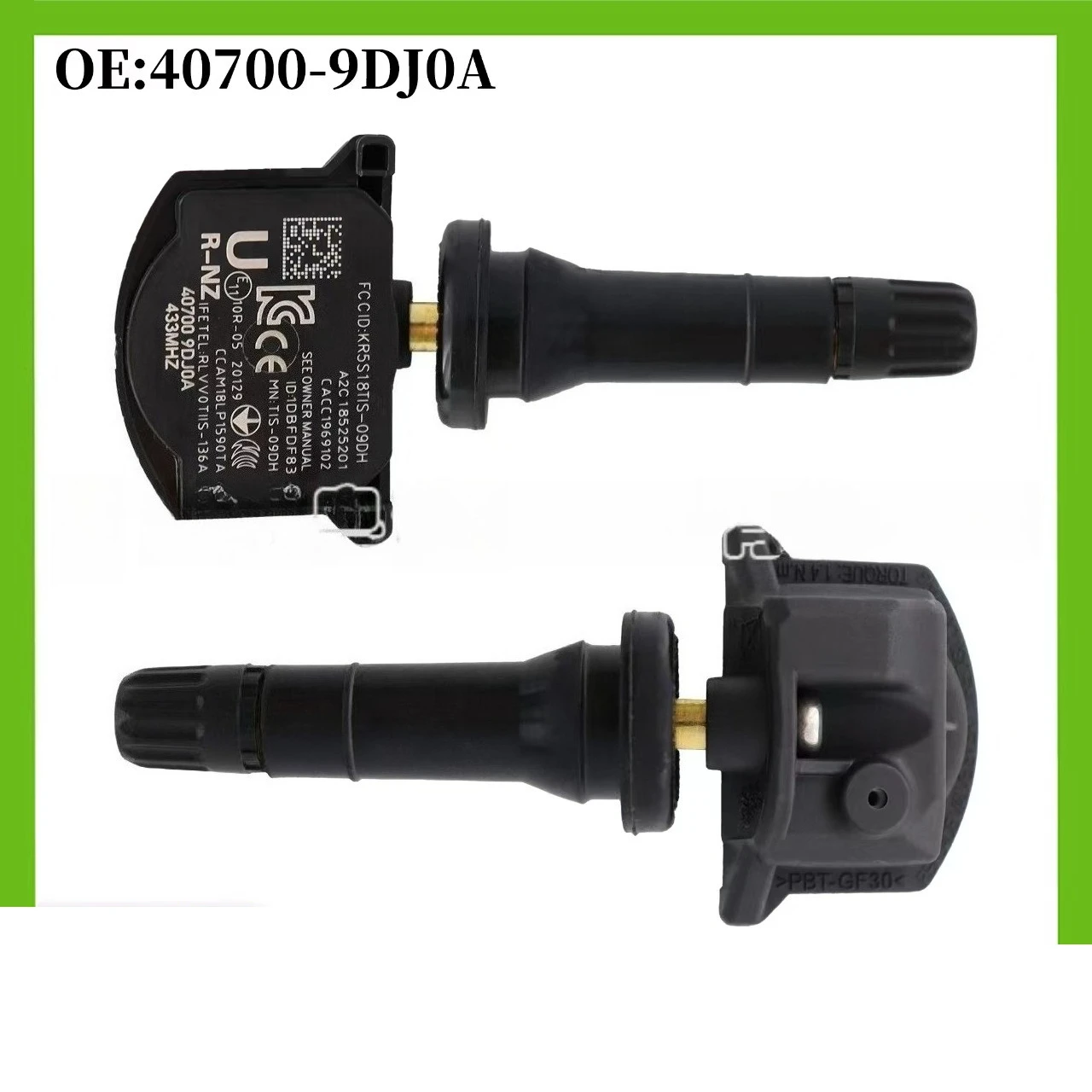 

40700-9DJ0A 407009DJ0A 1/4pcs TPMS Tire Pressure Sensor For 2018-2019 Nissan Maxima Murano Pathfinder 433MHZ for Nissan
