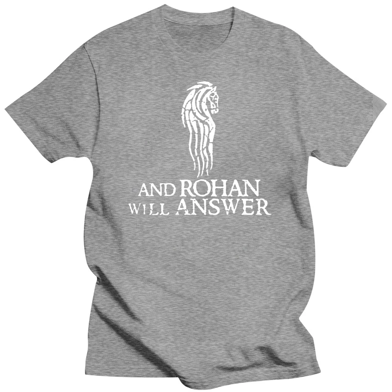 Gondor Calls For Aid And Rohan Will Answer Simple Text Everyone Gift Black Men And Women T Shirt S-6XL