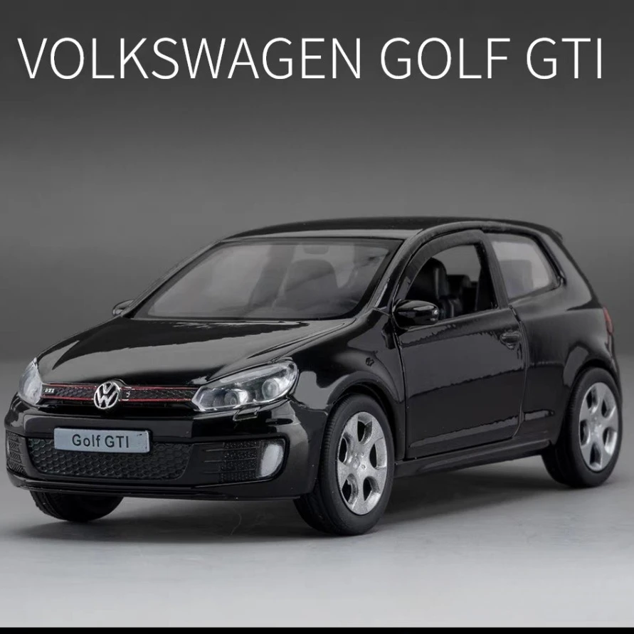 

Литая модель автомобиля Volkswagen Golf с открывающимися дверями и заводной механизмом, коллекционная модель автомобиля, праздничный подарок
