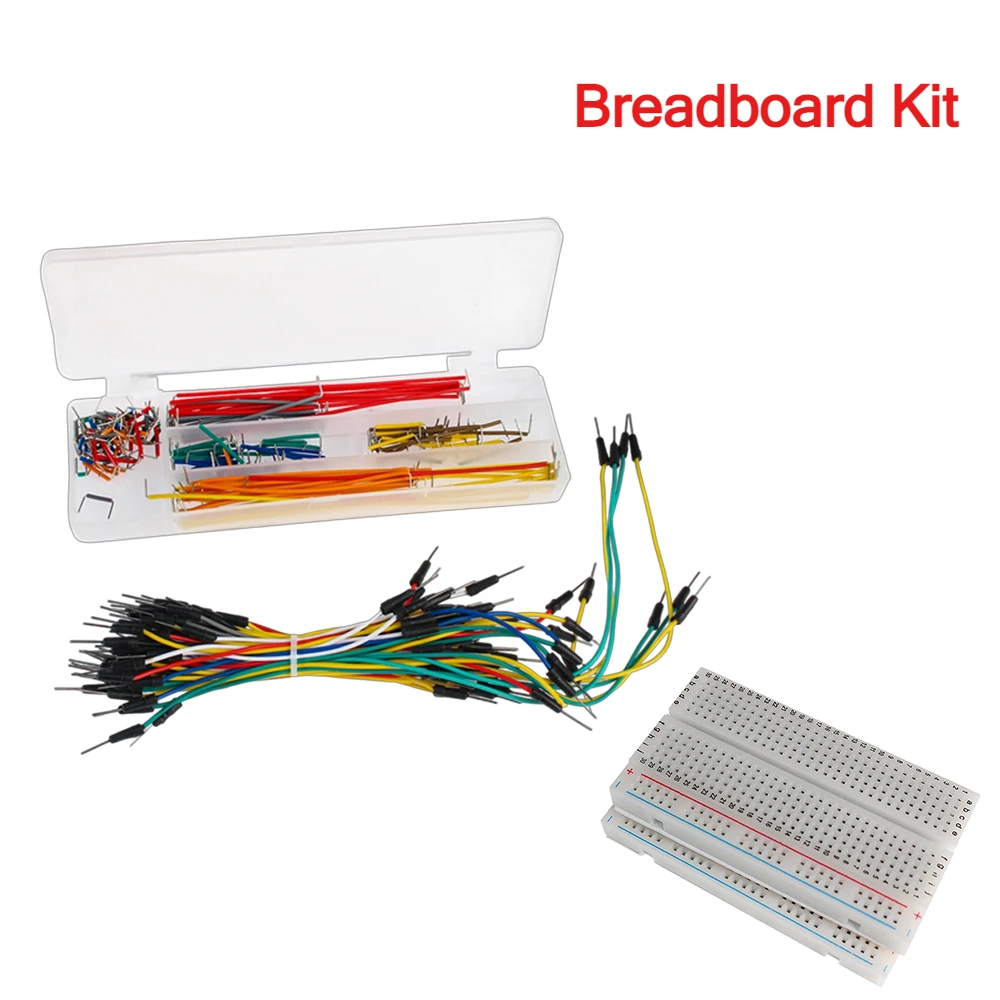 Breadboard Cable Kit 750 Points Prototype Board 65 Jumper Wire 140 U-Shape Solderless Bread Board Jumper Wire DIY Electronic Kit