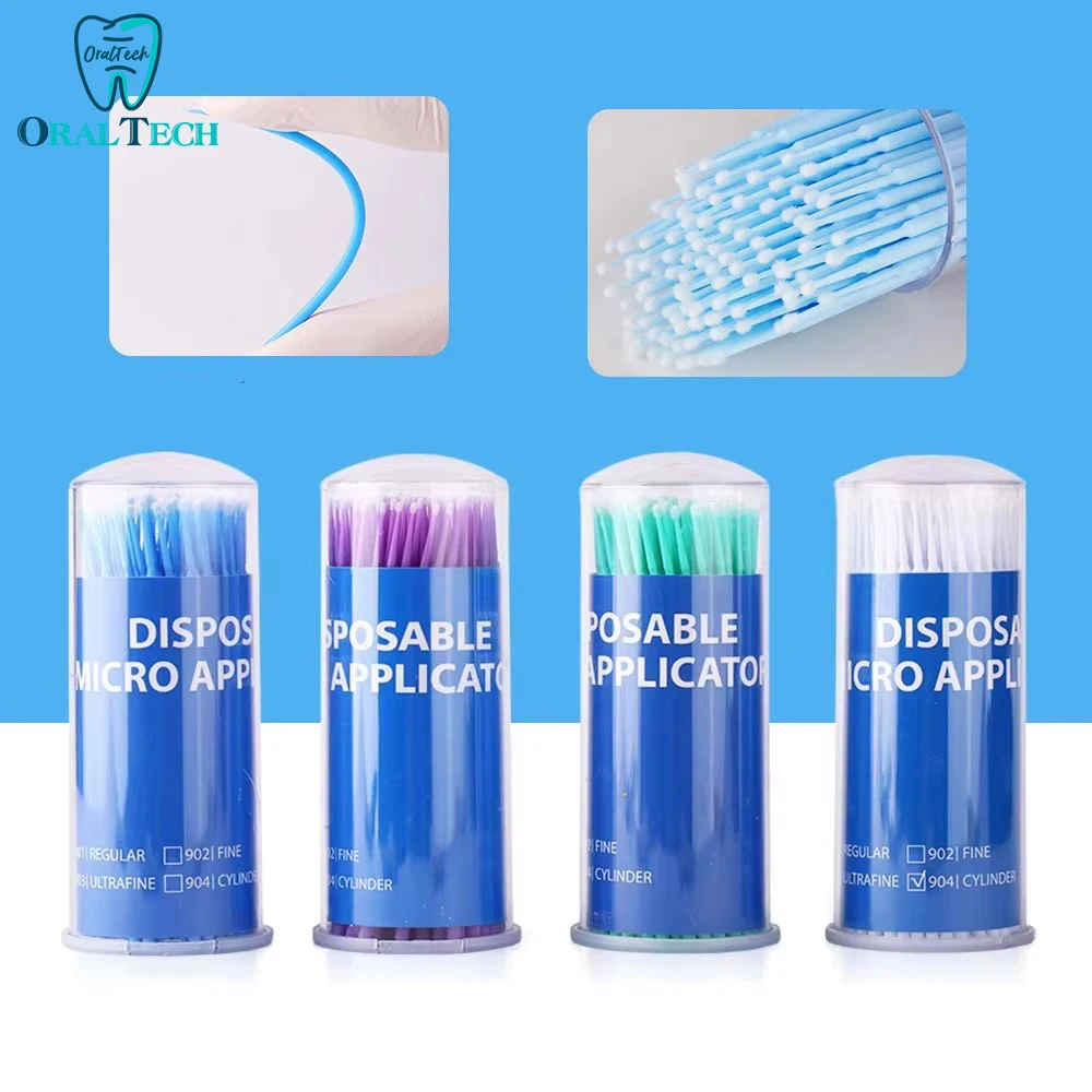 

Стоматологическая микрокисть, 100 шт./бутылка, одноразовые микрокисти Denspay, аппликаторы, щетка для зубов, материал для стоматолога, удлинение