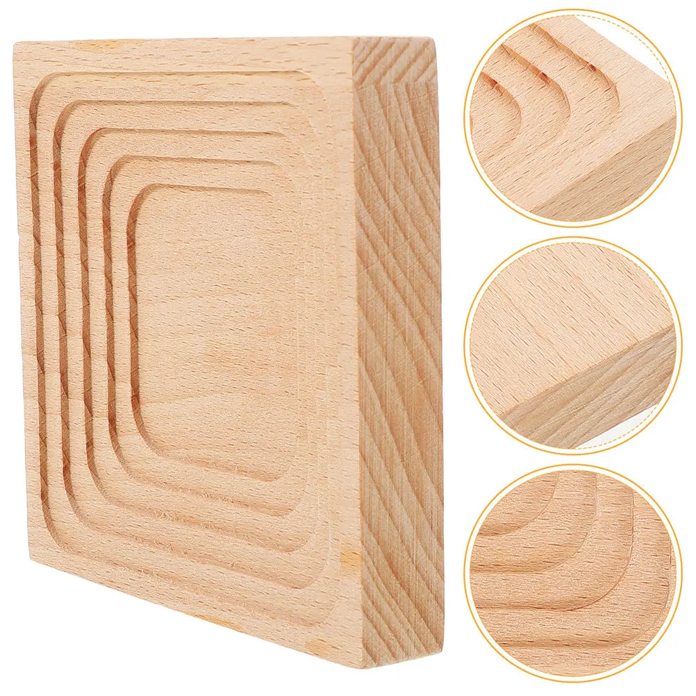 

2pcs Japanese Design Wave Shaped Natural Wooden Tray For Tea Fruit Serving Decor Small Kitchen Party Appetizer Dessert Tray