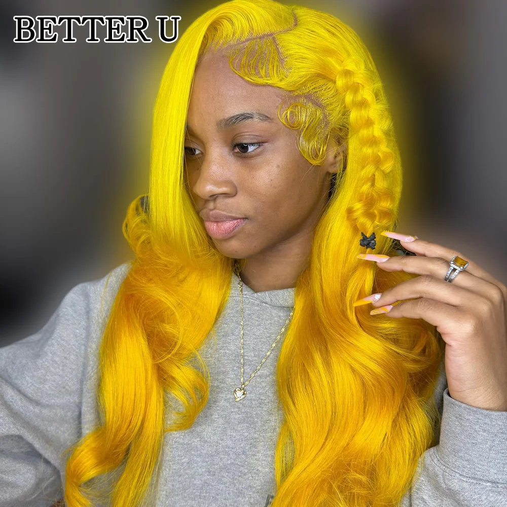 أومبير الأصفر 13x6 الدانتيل الجبهة خصلات الشعر المستعار الإنسان قبل قطعها البرازيلي شقراء ملونة 13x4 الدانتيل الباروكة الأمامية شعر الإنسان للنساء #3