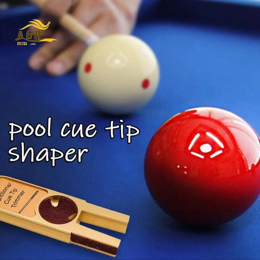 A69P-New U-Shape Billiards Pool Cue Tip Trimmers Repairer Tool Shaper Trimmer Cue Tip Burnisher Repair Tool
