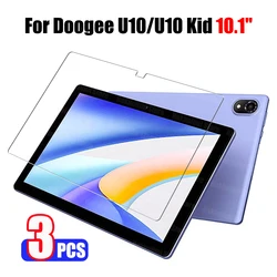 Doogee U10/U10 키즈 스크린 보호대, 2023 출시 투명 스크래치 방지 HD 태블릿 강화 유리 필름, 10.1 인치