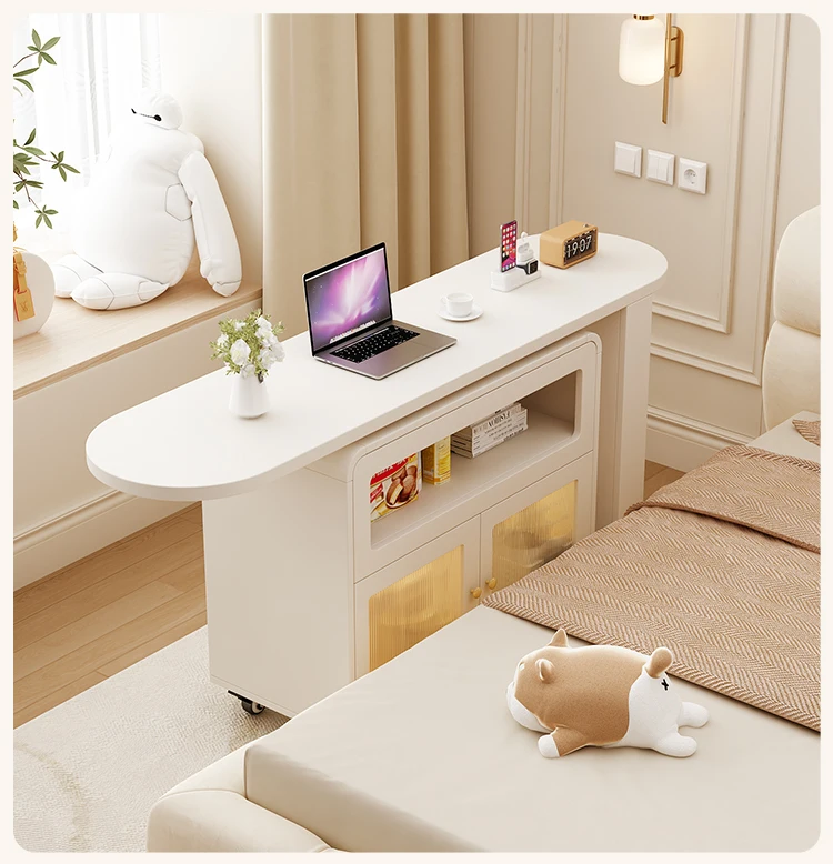 

Removable rotating bedside table Bedroom Home sofa Coffee table Bedside laptop desk Small apartment