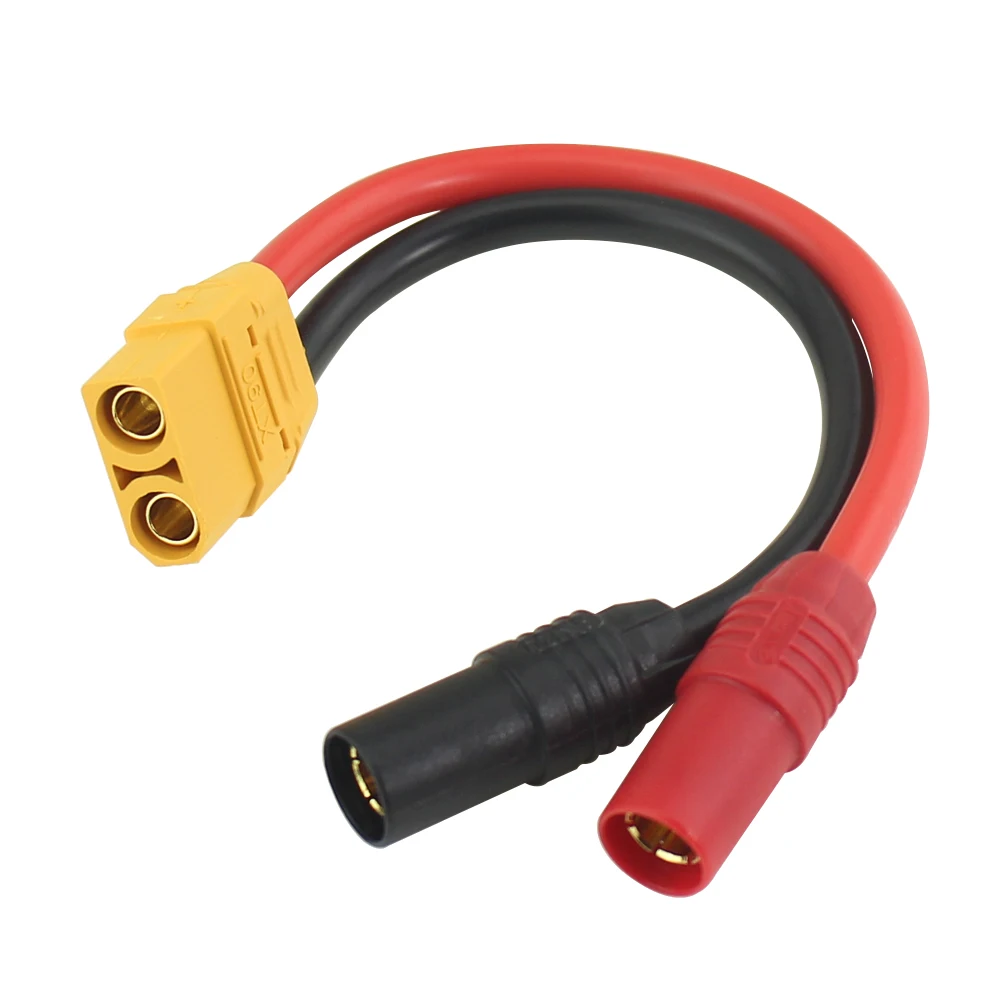 ESS Amass XT90 Female to AS150 Female Plug 15cm 10AWG Charging Silicone Line Cable Wire Adapter for RC Battery