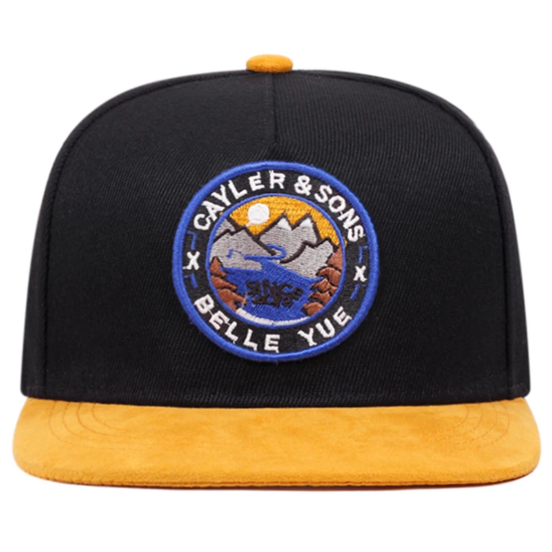 2025 Personalized Creative New Flat Edge Hat BELLE YOE Sunset Embroidery Fashion Hip Hop Hat Daily Sunshade Baseball Hat Unisex