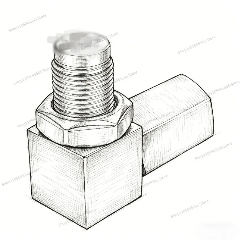 For Automotive General Parts Three-way Catalyst Converter 304 Stainless Steel Round Joint Nut Column Teeth Connection Hexagon