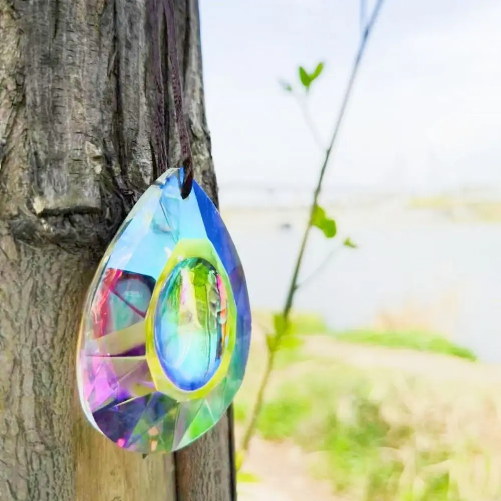 Multipurpose Garden Prism Hanging Rainbow Makers Home Decor Window Decor Crystal Pendant Sun Catcher Car Pendant Delicate Gift