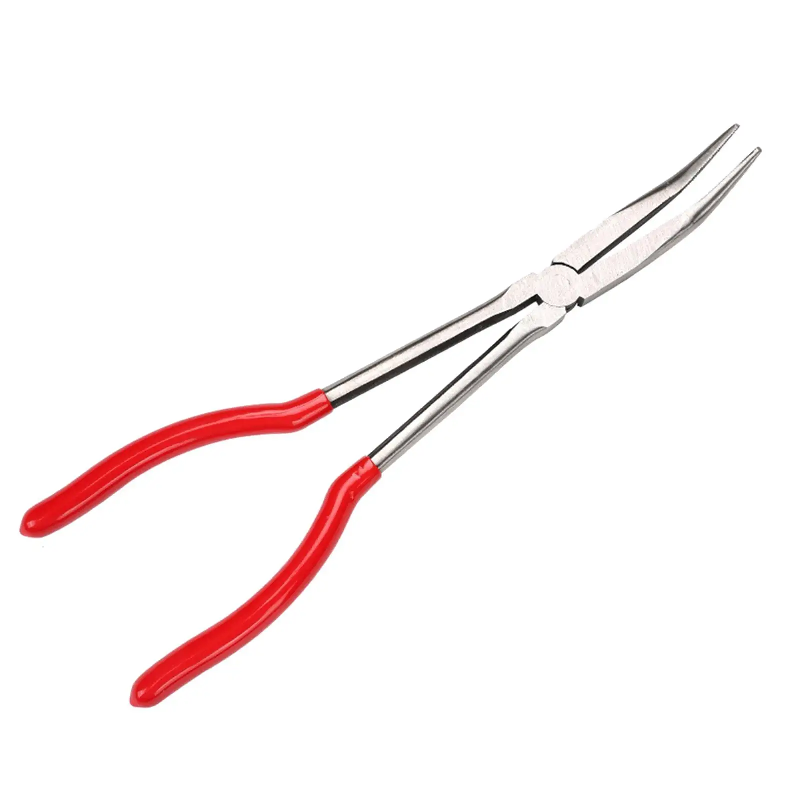 Long Reach Pliers Practical Repairing Hand Tool with Nonslip Handle for Refining, Jewelry Casting, Container Scrap Silver Gold