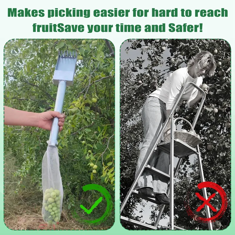 Fruit Picking Poles, Fruit Picking Baskets, Integrated Picking And Harvesting Systems For Mangoes, Oranges