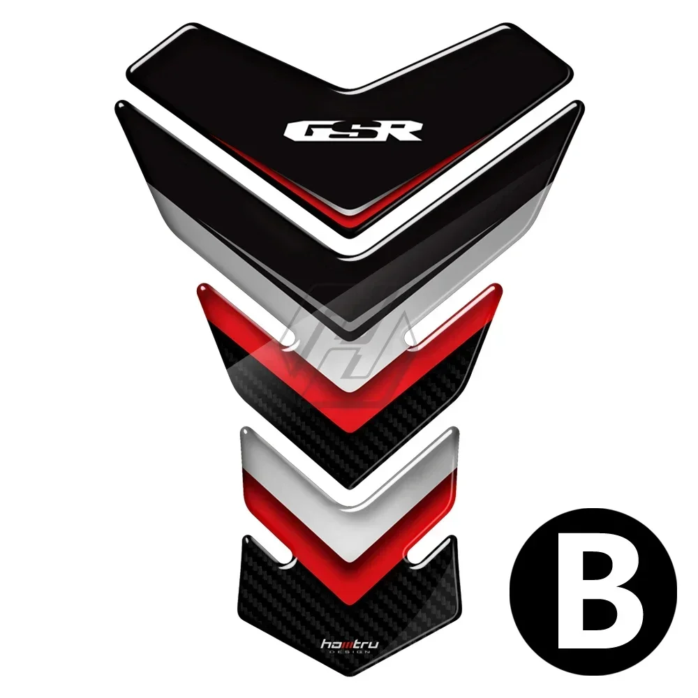 Stiker Pelindung Bantalan Tangki Sepeda Motor 3D untuk Dekorasi Sepeda Motor Suzuki GSR GSR250 GSR400 GSR600 GSR750