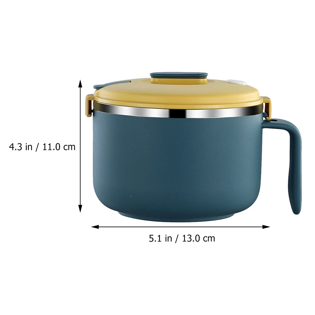 

Stainless Steel Noodle Bowl Kitchen Supplies Salad Office Dessert Containers Food Serving Bowls Easy Clean Hygienic Round Smooth