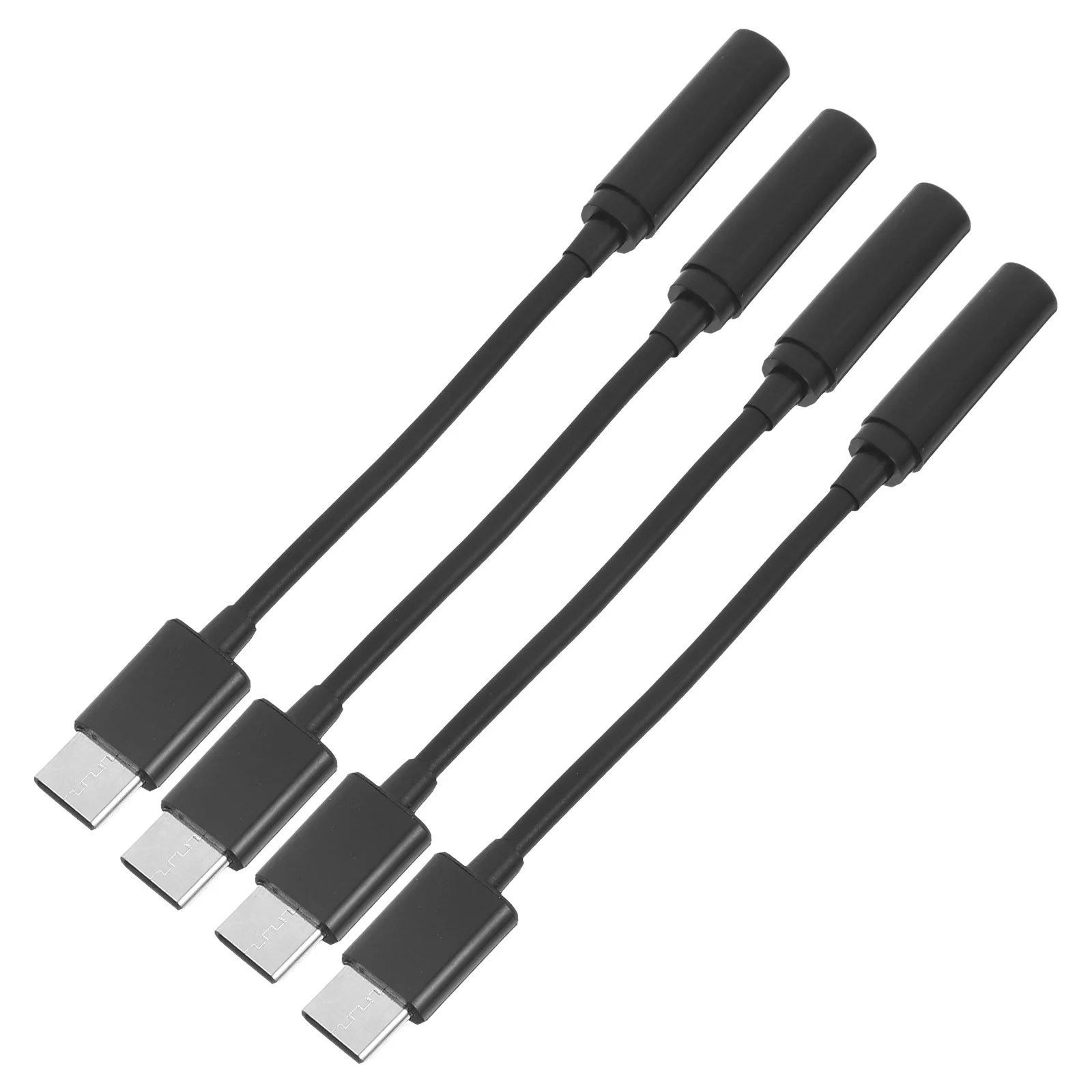 

4 Pcs Typec Adapter Headsets Practical Phone Type-c To 35mm Cell Charging Earphone Earpiece Abs Shell Headphone Converter Jack